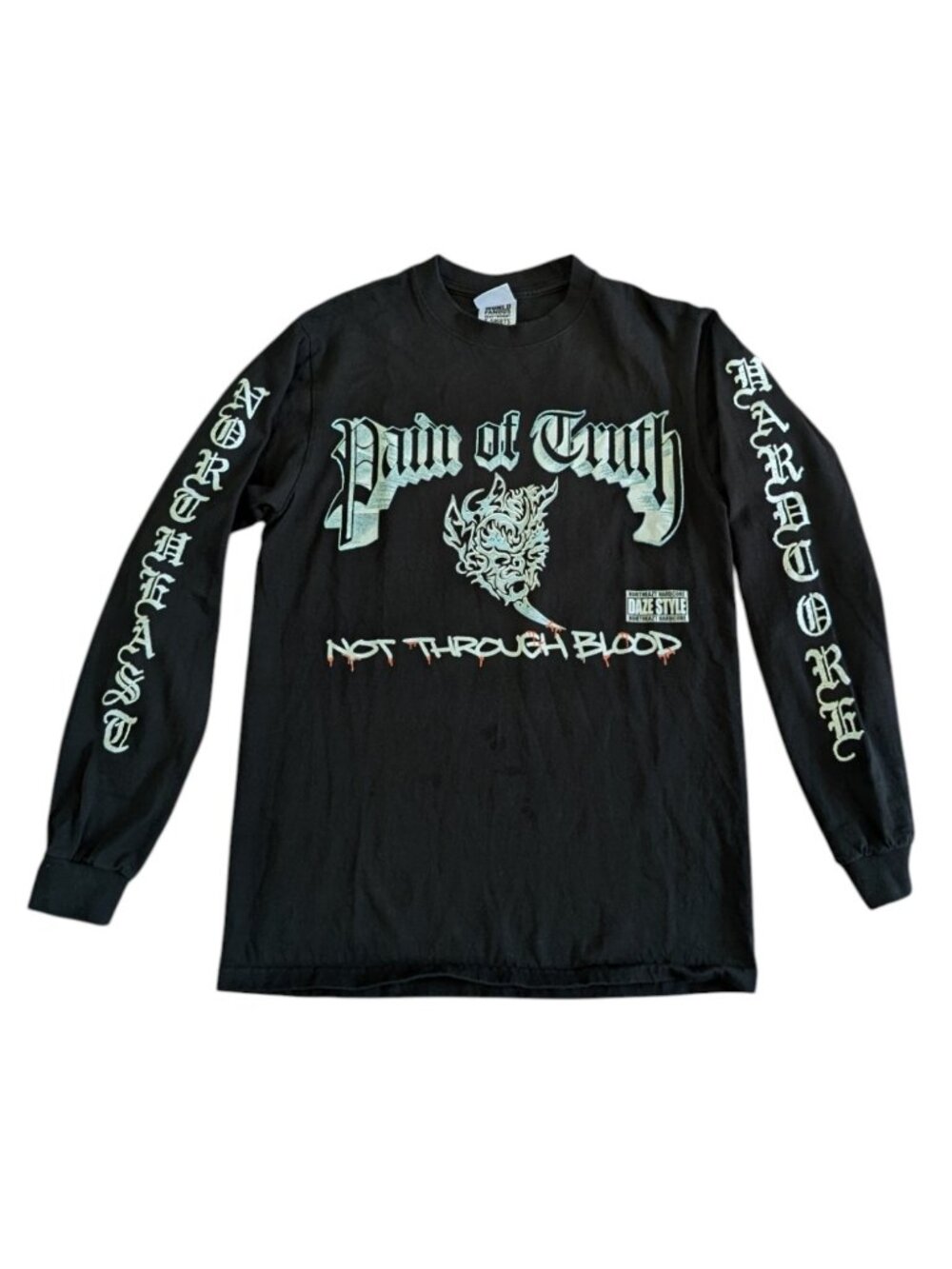 Pain Of Truth Shirt Size M Black Not Through Blood LINYHC Hardcore SOLD OUT